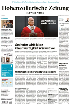 Cover of Hohenzollerische Zeitung