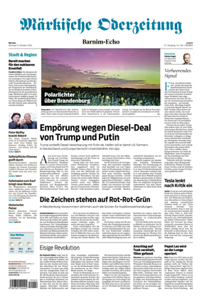 Cover of Markische Oderzeitung Bernau