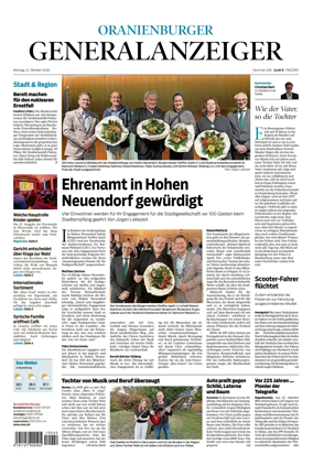 Cover of Oranienburger Generalanzeiger