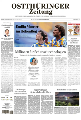 Cover of Ostthuringer Zeitung (Schleiz)