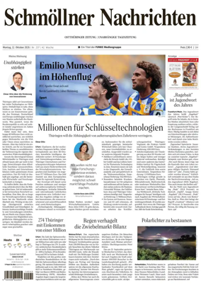 Cover of Ostthuringer Zeitung (Schmolln)