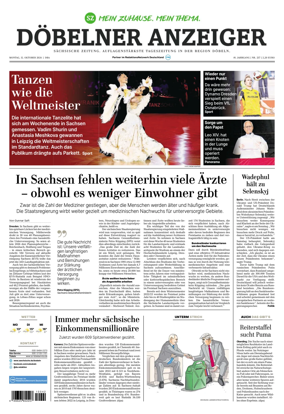 Cover of Sachsische Zeitung (Dobeln)