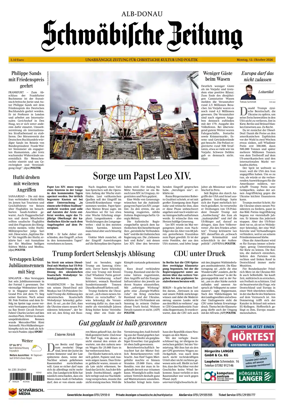 Cover of Schwabische Zeitung (Alb-Donau)