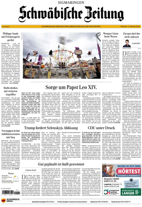 Cover of Schwabische Zeitung (Sigmaringen)