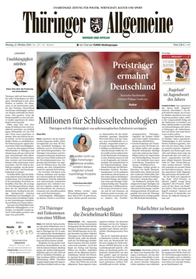 Cover of Thuringer Allgemeine (Apolda)