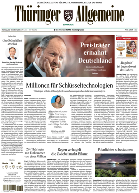 Cover of Thuringer Allgemeine (Sommerda)