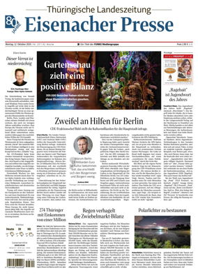 Cover of Thuringische Landeszeitung (Eisenach)