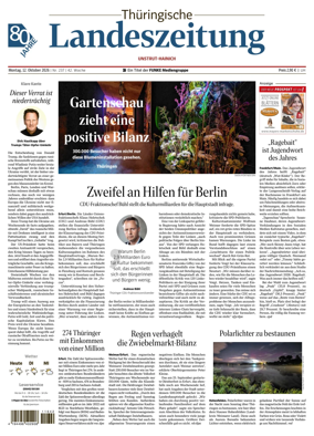Cover of Thuringische Landeszeitung (Unstrut-Hainich-Kreis)