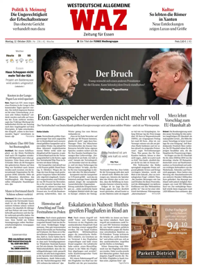 Cover of Westdeutsche Allgemeine Zeitung (Essen)