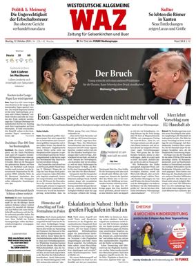 Cover of Westdeutsche Allgemeine Zeitung (Gelsenkirchen)