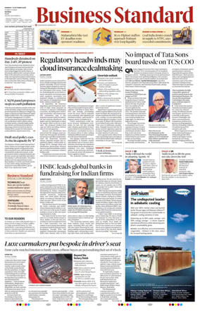 Cover of Business Standard