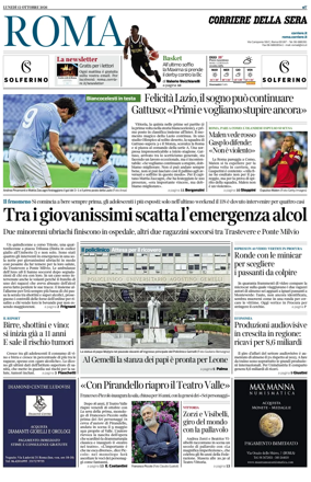 Cover of Corriere della Sera (Roma)