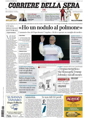 Cover of Corriere della Sera