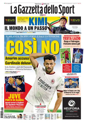 Cover of La Gazzetta dello Sport - Roma