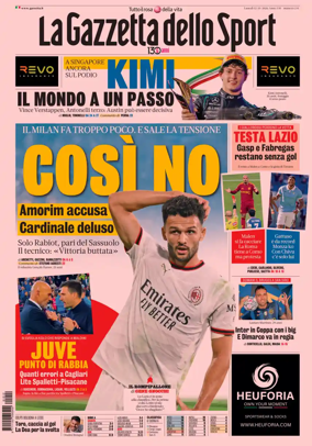 Cover of La Gazzetta dello Sport