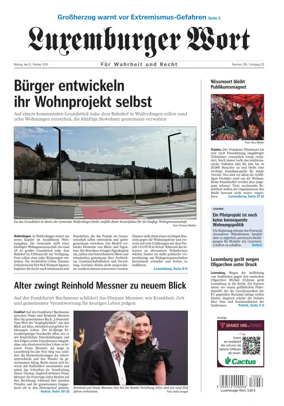 Cover of Luxemburger Wort
