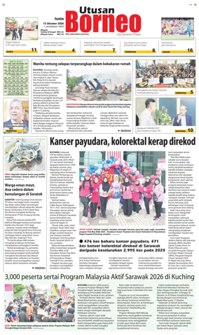 Cover of Utusan Borneo (Sarawak)