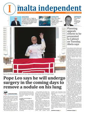 Cover of Malta Independent