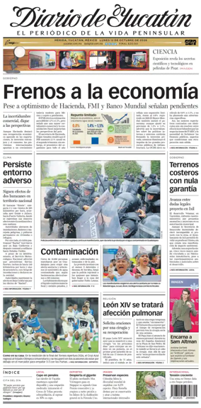 Cover of Diario de Yucatan