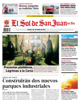 Cover of El Sol de San Juan del Rio