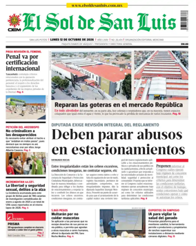 Cover of El Sol de San Luis Potosi