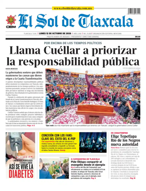 Cover of El Sol de Tlaxcala
