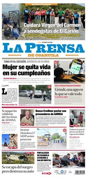 Cover of La Prensa de Coahuila