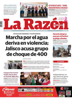 Cover of La Razon de Mexico