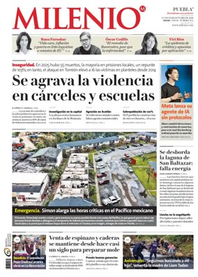Cover of Milenio Puebla
