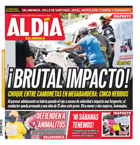 Cover of Periodico Al Dia (Salamanca)