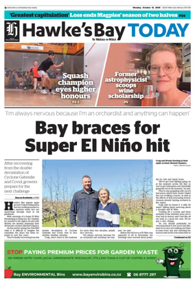 Cover of Hawke's Bay Today