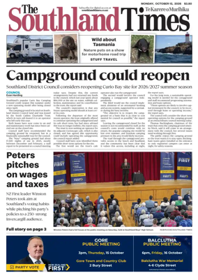 Cover of The Southland Times