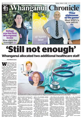 Cover of Whanganui Chronicle