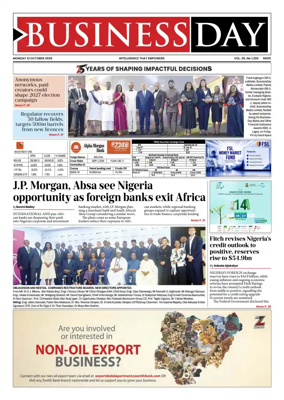Cover of Business Day (Nigeria)