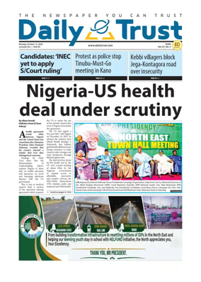 Cover of Daily Trust