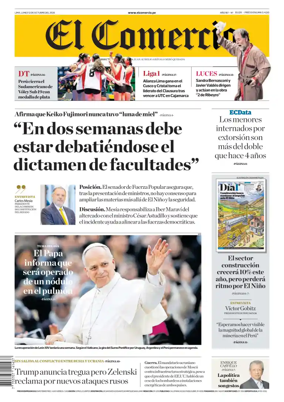Cover of Diario El Comercio