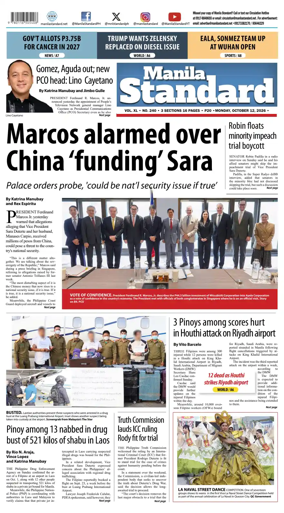 Cover of Manila Standard