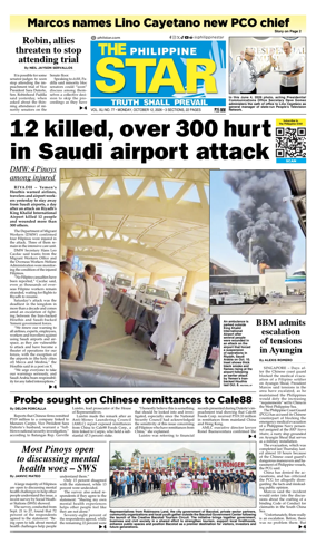 Cover of The Philippine Star