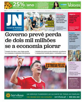 Cover of Jornal de Noticias