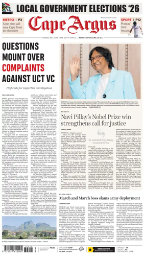 Cover of Cape Argus