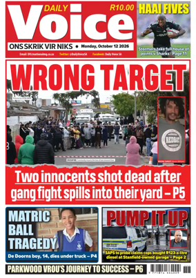 Cover of Daily Voice (South Africa)