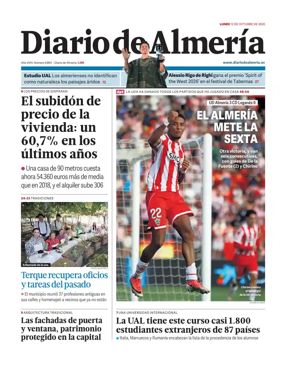 Cover of Diario de Almeria