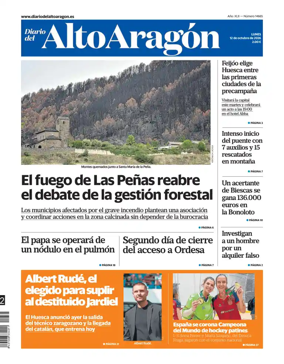 Cover of Diario del Alto Aragon