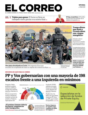 Cover of El Correo (Gipuzkoa)