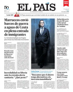 Cover of EL PAIS primera edicion