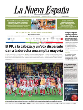 Cover of La Nueva Espana (Occidente)