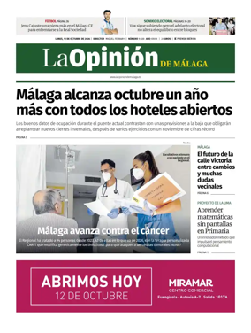 Cover of La Opinion de Malaga
