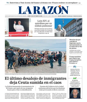 Cover of La Razon (Levante)
