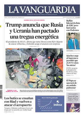 Cover of La Vanguardia