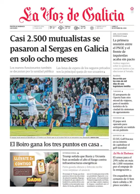 Cover of La Voz de Galicia (Barbanza)
